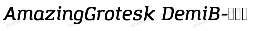 AmazingGrotesk DemiB字体转换